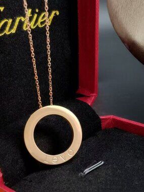 Cartier LOVE Collection Round Pendant Necklace